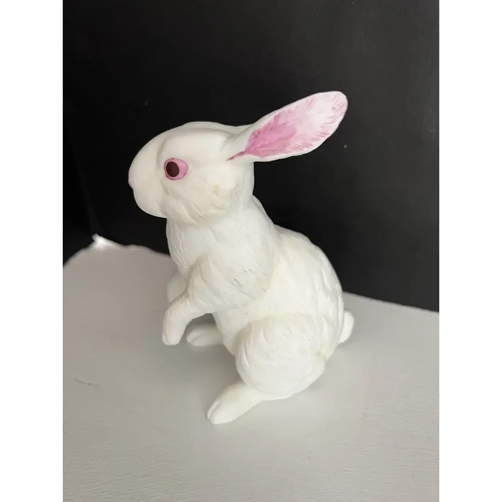 Bunny Rabbit Porcelain Figurine Andrea By Sadek Vintage Signed Japan Cottage